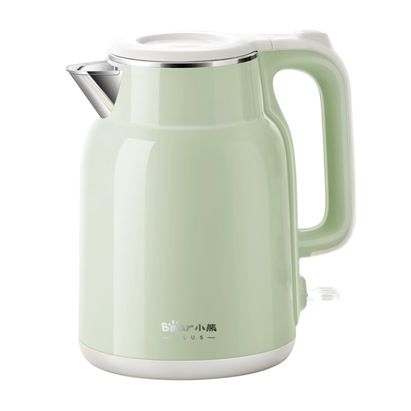 Bear Electric Kettle, Household Water Boiler, 2L Large Capacity, 304 Stainless Steel Double-Layer Anti-Scalding, 2100W Rapid Heating, ZDH-F20H3