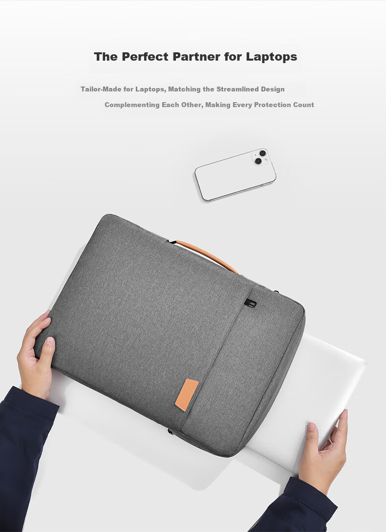 WOMT Laptop Bag 13/13.3 Inch Handheld Sleeve Case for Apple Huawei Xiaomi Unisex Protective Cover 3