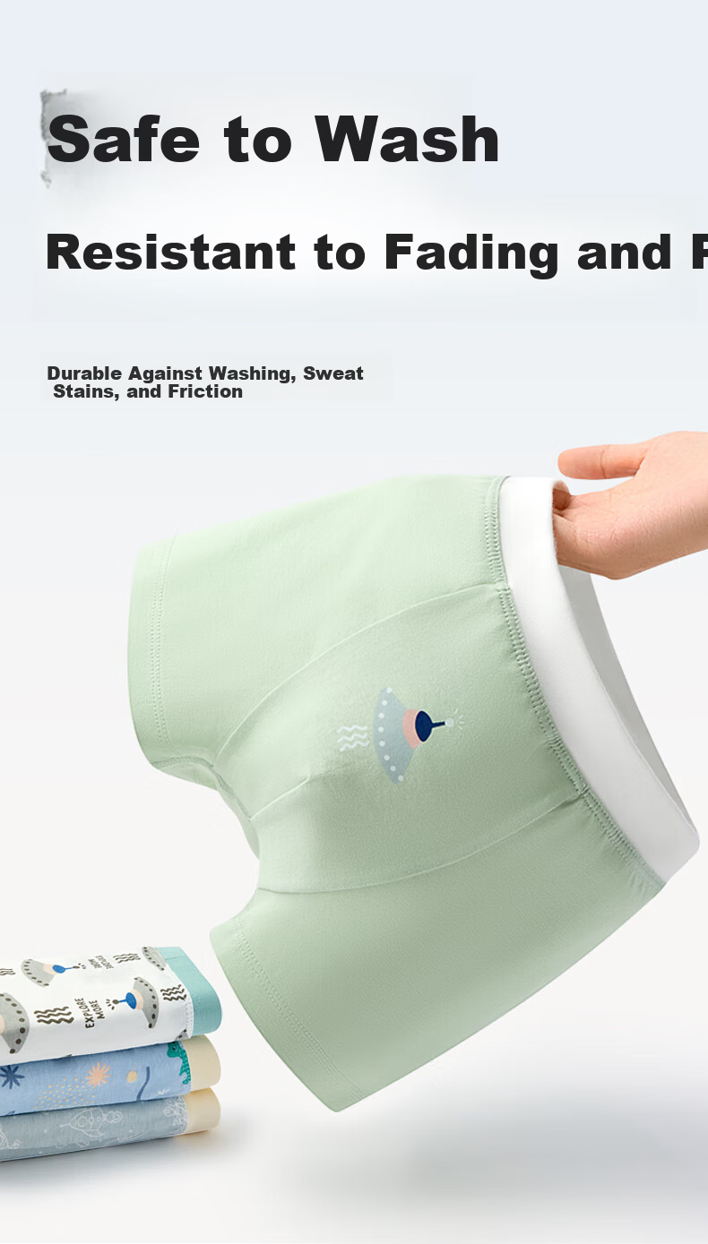 Baby Boys' Cotton A-Class Antibacterial Boxer Briefs Toddler Kids' Underwear 11
