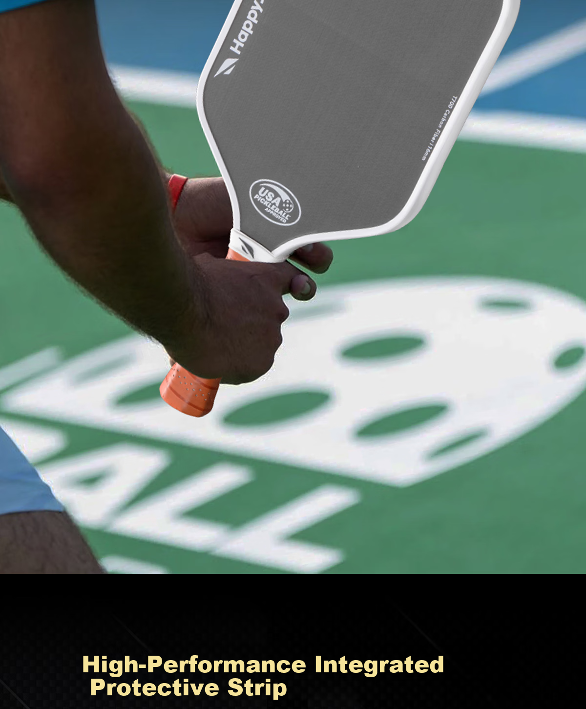 HiJump (Germany) Pickleball Paddle T700 High-End Carbon Fiber Offensive and Defensive Matte Professional Tournament Single Paddle Set 19