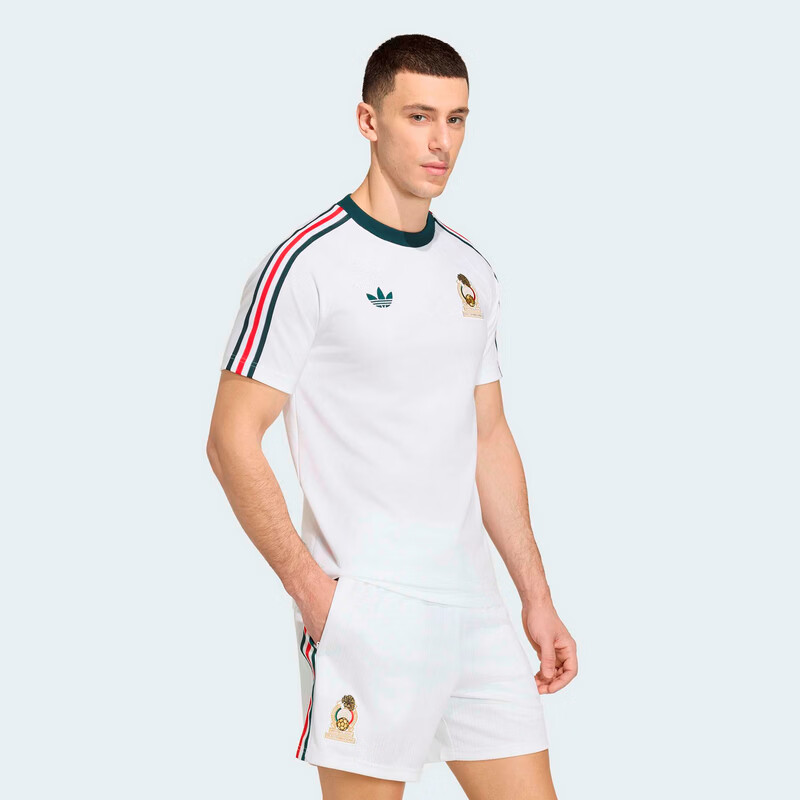 Adidas Men's FMF OG Tee Mexico National Football Casual Slim Fit Short Sleeve Crew Neck T-Shirt JZ6483 S 2