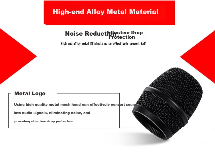 SANSUI S02 Wired Handheld Dynamic Microphone High-Quality KTV Home Singing Speech Stage Performance Classic Black 3
