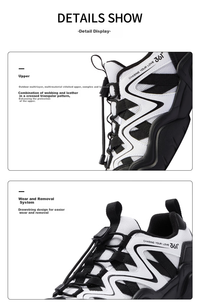 361° Kids Sports Shoes 2026 Spring Boys and Girls Lightweight Rebound Outdoor Casual Running Shoes White Size 37 14