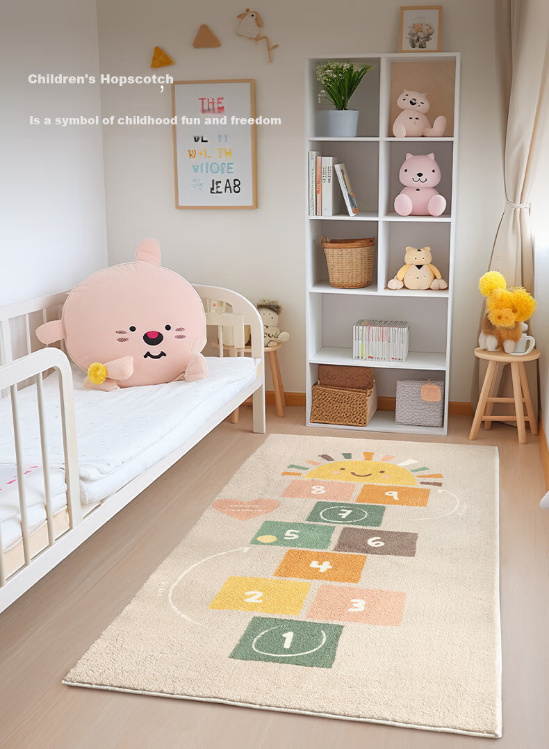 Keecy Non-Slip Kids Room Carpet Bedroom Balcony Boys Crawling Mat Thickened Wash-Free Girls Study Reading Area Rug 3