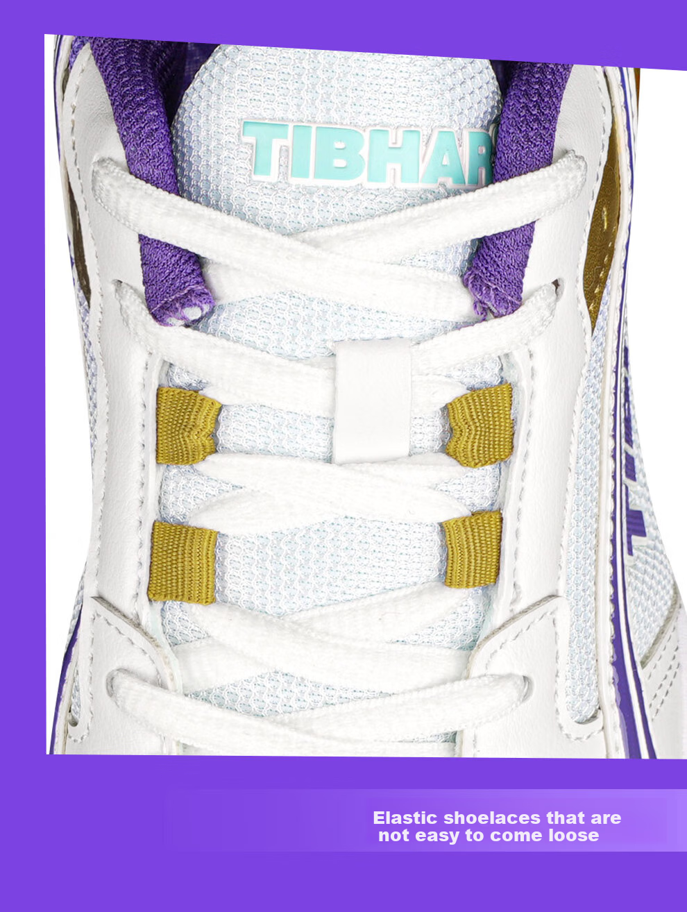TIBHAR Professional Table Tennis Shoes for Women, High-Grade Summer Breathable Sports Shoes for Men, White Blue Size 36 12
