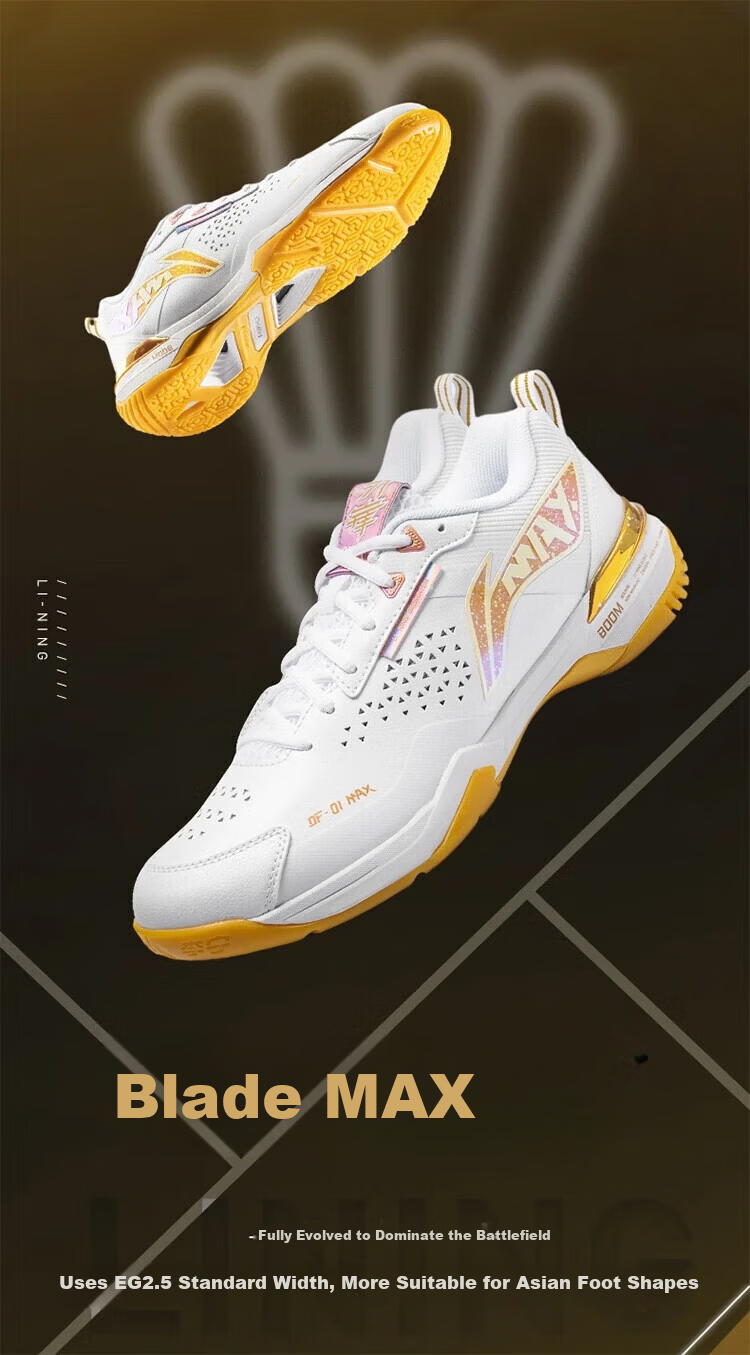 LI-NING Badminton Shoes Blade Max City Edition Master Tournament Color Professional Training Sports Shoes Size 36 11
