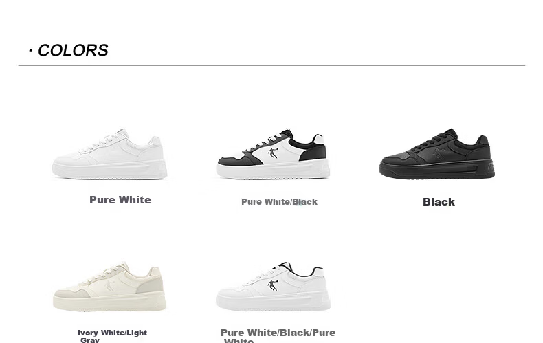 Jordan Men's Casual Sneakers Spring Summer New Breathable Durable Thick-Soled Height-Increasing White Shoes 21