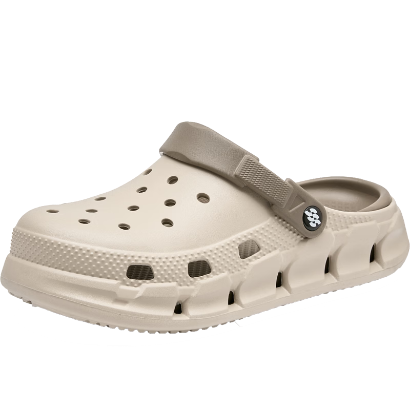 HLA SportsDay Men's Lightweight Breathable Comfortable Casual Hole Shoes HAALXM2FFC046 Apricot 41