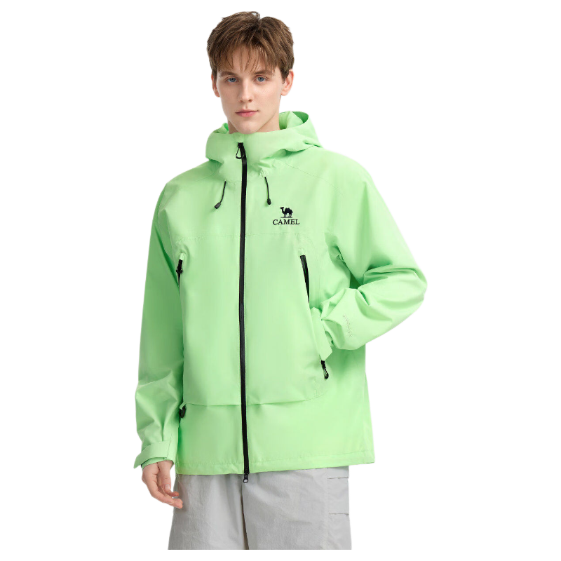 CAMEL Zhangjiajie Qixing Mountain Outdoor Challenge Edition Color Shell Waterproof Hard Shell Jacket for Men