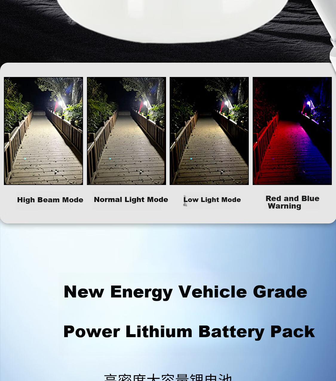 MAX LOAD Outdoor Camping LED Rechargeable Bulb Warm Yellow Light Dual Light Source Night Market Stall Long Battery Life Emergency Camping Bulb 10