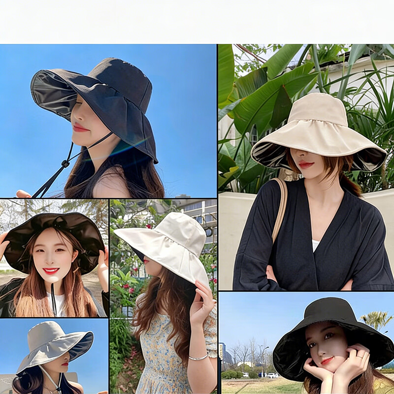 Jingtang Jingpin 2026 New Women's Sunshade Hat Spring Summer UV Protection Japanese Style Fisherman Outdoor Sun Hat
