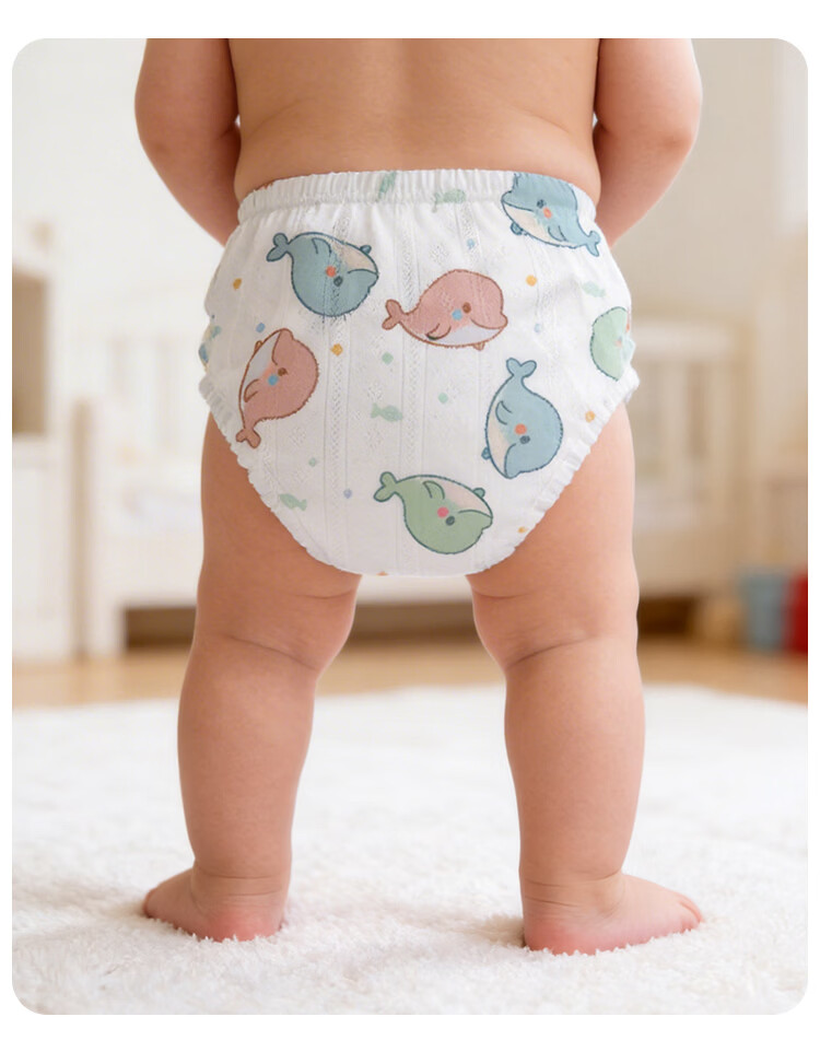 9i9 Baby Potty Training Pants Summer Thin Washable Unisex Mesh Breathable Diaper Underwear Infant Toilet Training 2-Pack Size 110 12