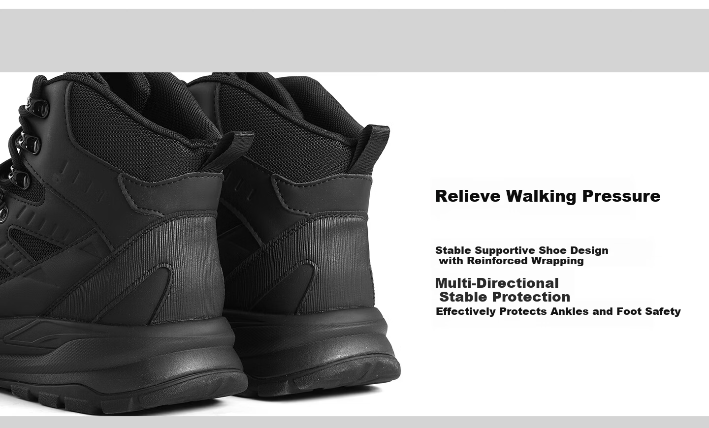 3515 Men's Outdoor Anti-Puncture Hiking Boots Non-Slip Wear-Resistant Training Combat Boots Black Size 43 8