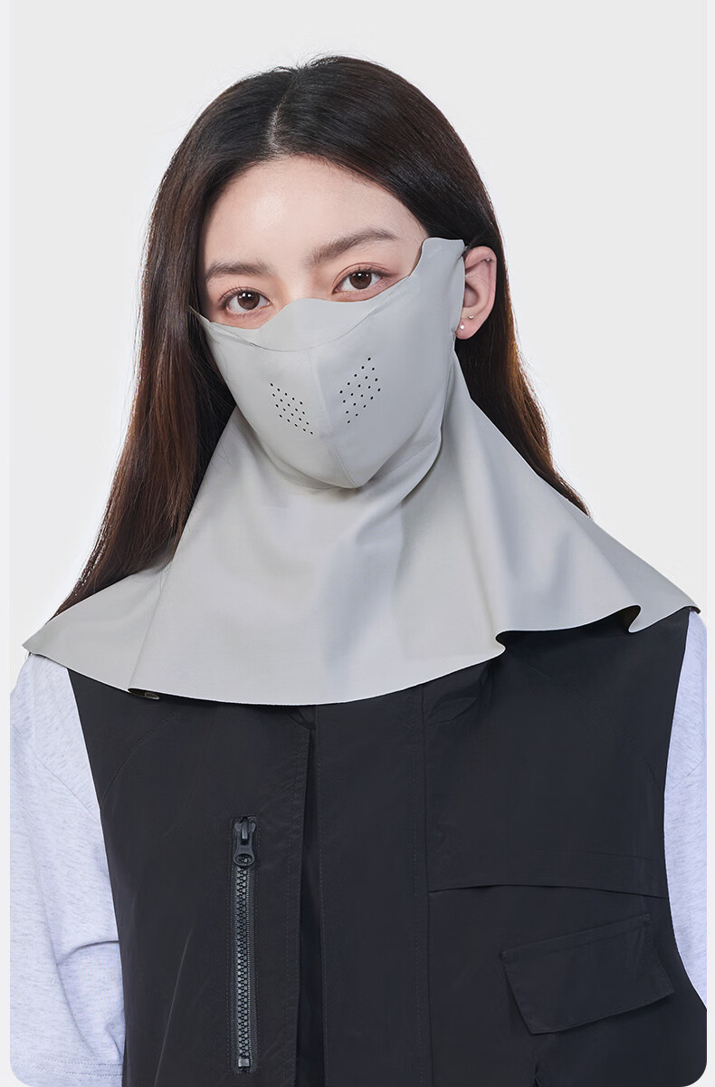 MISSION UV Ice Silk Sunscreen Face Mask for Women Summer UV Protection Sunshade Neck Guard Breathable Full Face Sun Protection Mask for Driving and Cycling 3