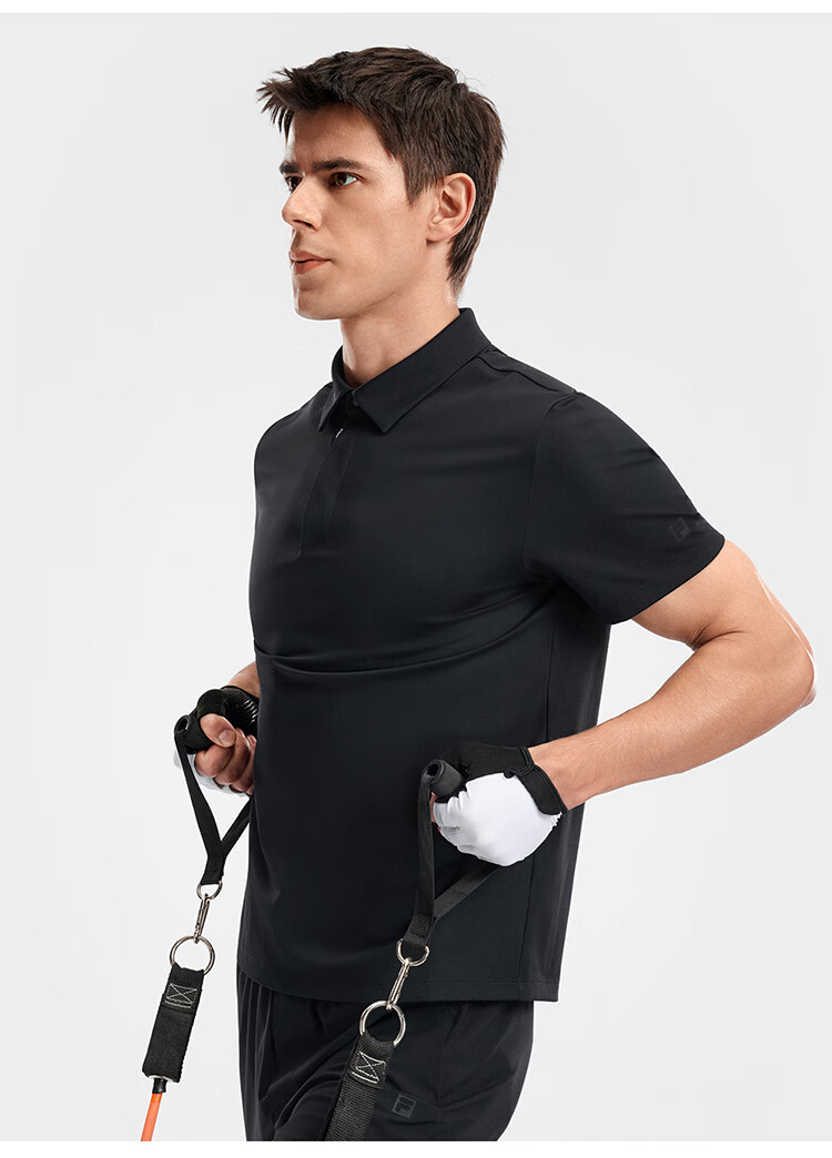 FILA Official Men's Polo Shirt 2026 Summer Fitness Cooling Quick-Dry Short Sleeve Sport T-Shirt 19