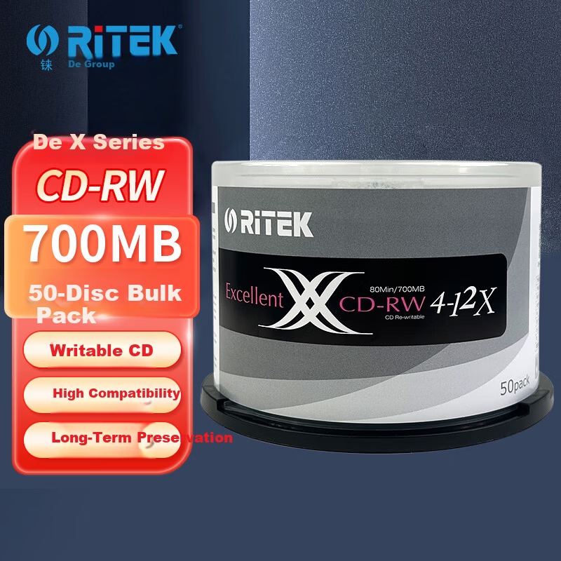 Lead CD-RW X Series 12x Speed Blank Disc/Rewritable Disc