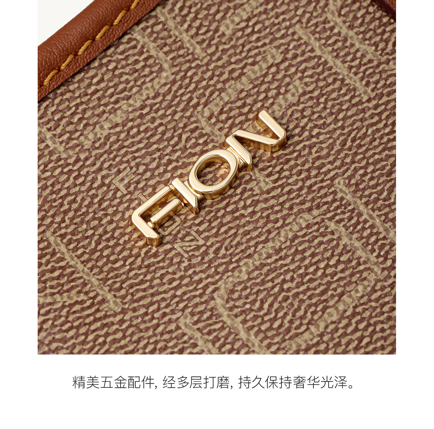 FION 2026 New Women's Bucket Bag Classic Monogram Crossbody Shoulder Handbag Mother's Day Gift 4