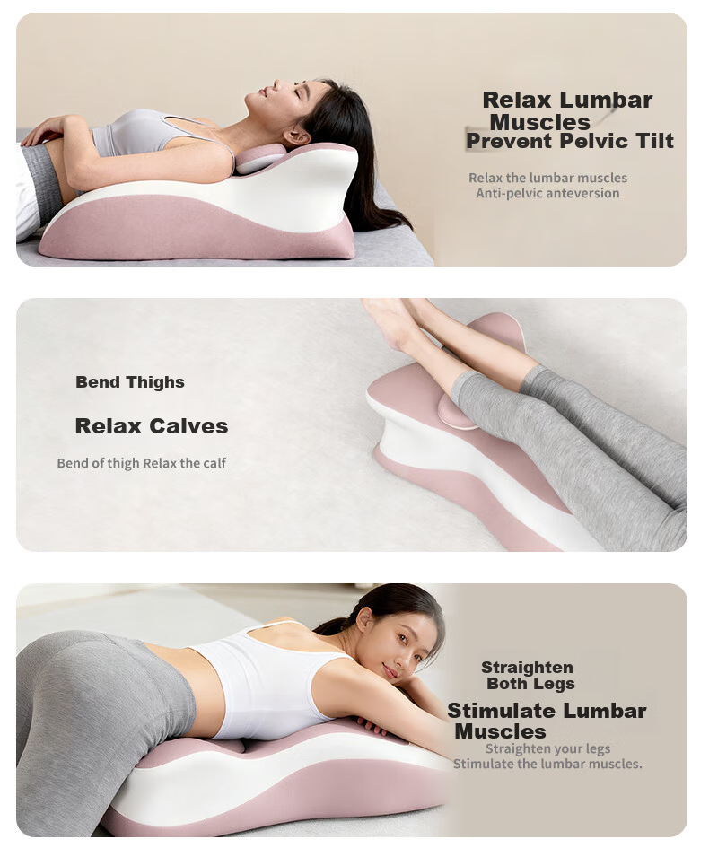 Grace Multifunctional Pink Body Pillow Backrest Cushion for Bed, Prone Sleeping Pillow for Rest and Phone Use 5