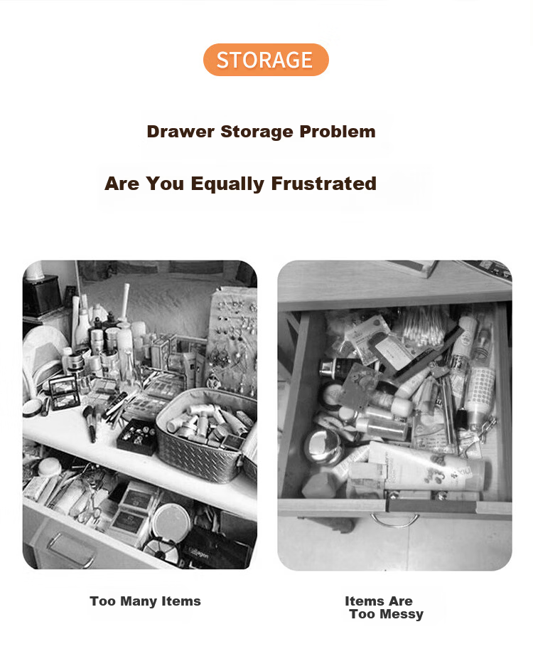 Vijian Plastic Drawer Divider Board Partition for Free Combination Underwear and Socks Storage Box Organizer Inserts 2