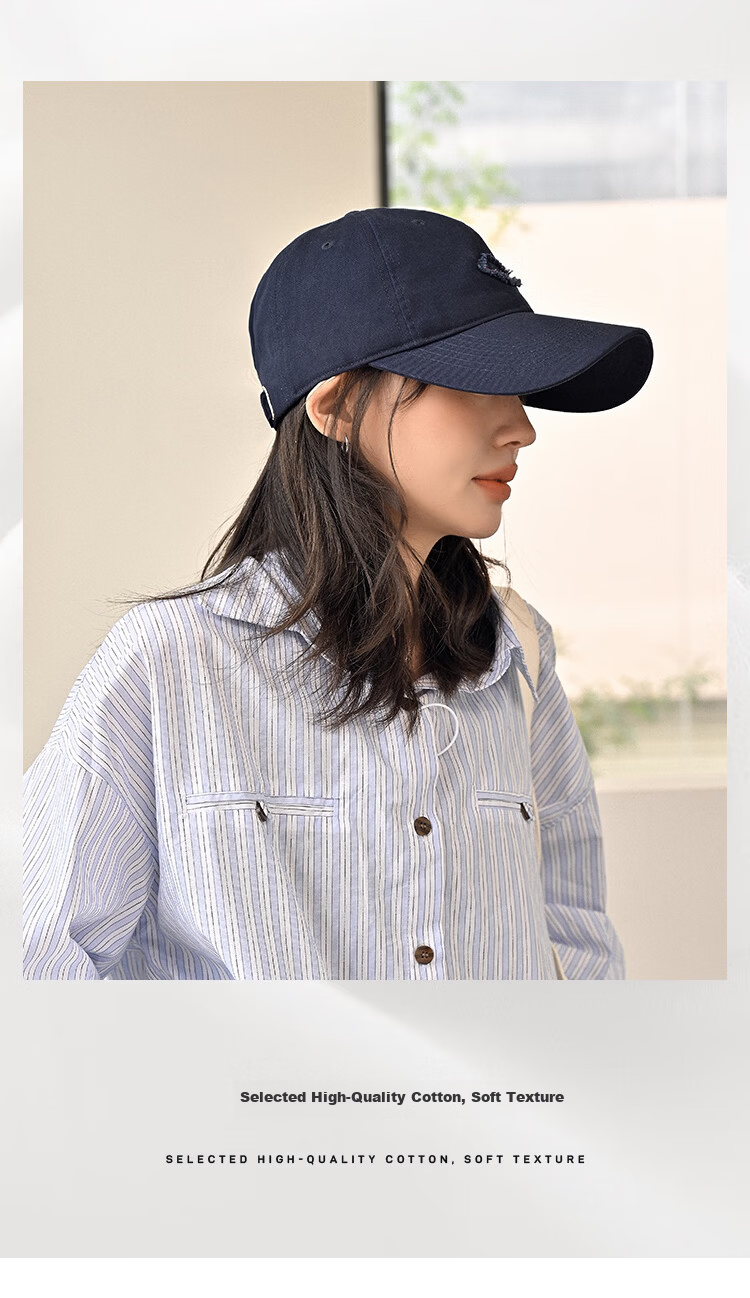 THANTRUE Baseball Cap for Men And Women, Fashionable Duck Tongue Hat with Large Brim to Make Face Look Smaller, Suitable for All Seasons, High-Quality Y226 8
