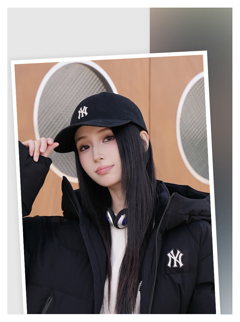 MLB Soft Top Baseball Cap Unisex Zhang Ruonan Style 38 Goddess Festival Gift 3ACPB076N-50BKS-F 12