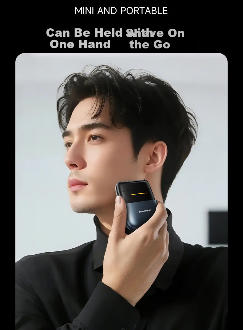 Panasonic [Mid-Autumn Festival Gift] Electric Shaver, Mini Square Box, Mini 2.0 Portable Reciprocating Model for Men, Boyfriend Birthday Gift Box, CM21 White 9
