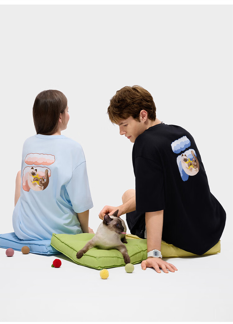 FILA FUSION Trendy Couple's Knitted Short Sleeve Shirt 2026 Summer Loose Fit Cool Cotton T-Shirt 48