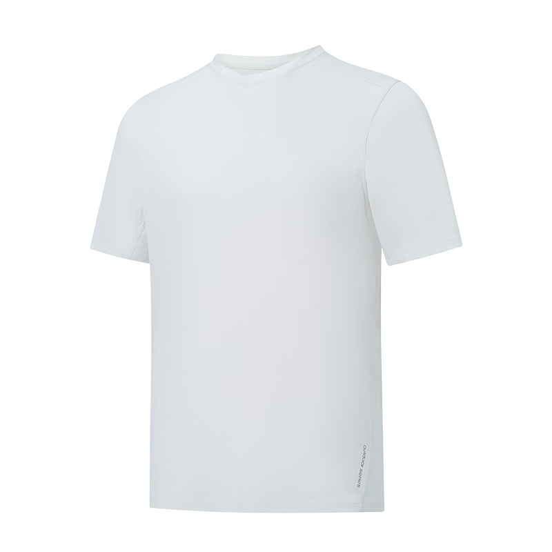 JD Jingzao Outdoor Quick-Dry T-Shirt Short Sleeve Men 2026 Summer New PowerDry Hiking Mountaineering Sports Polar White 3XL