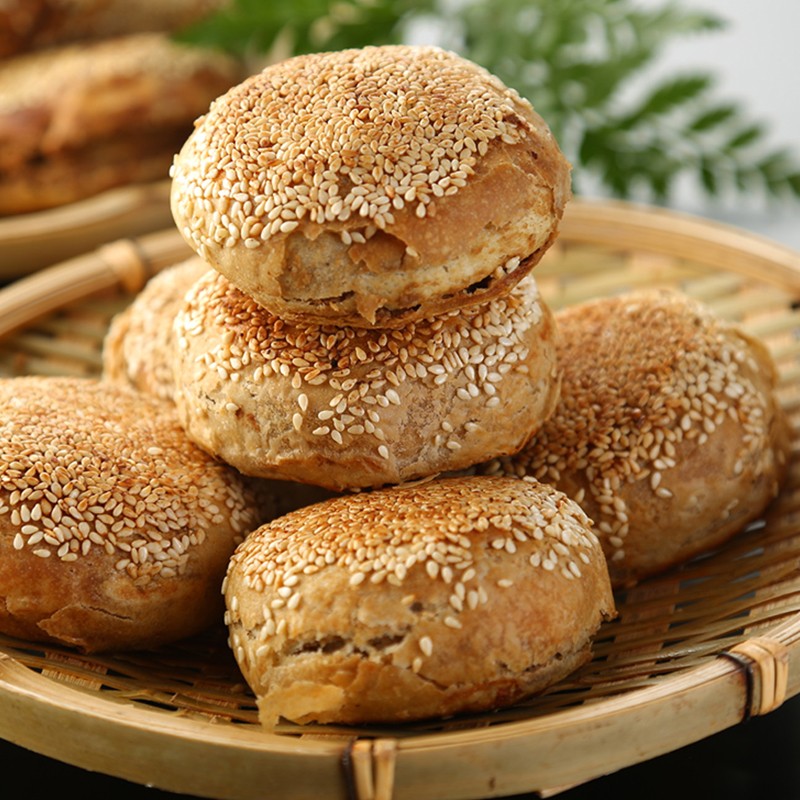 紫光园麻酱烧饼火烧280g/4枚火烧 早餐空气炸锅食材清真北京特产