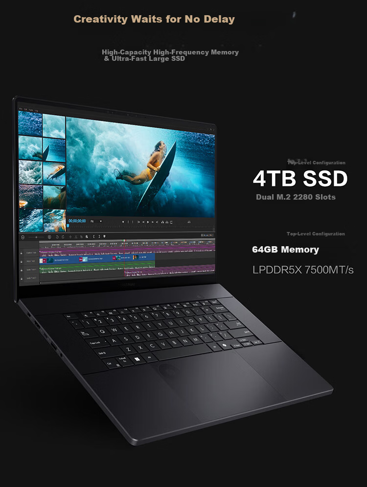 ASUS ProArt Creator 16 AI All-in-One Laptop Ryzen AI 9 HX370 RTX 5060 32GB 2TB 2.8K 120Hz Touch OLED 20
