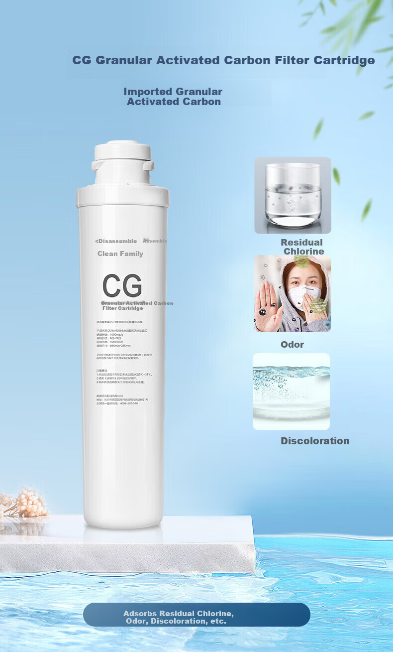 Clean Family Compatible Qinyuan Water Purifier Filter Cartridge Full Modular Set QR-RF-401A/C/502B/506A/QR-R5-01G/02G/02H/02F/E CTO Carbon Rod Filter Cartridge 8