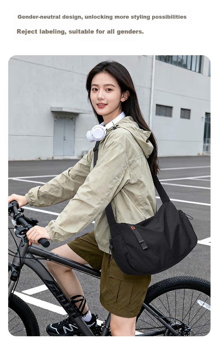 GOLF Men's Casual Shoulder Bag Crossbody Bag Unisex Waterproof Lightweight Cycling Sports Bag for Phone and iPad 7
