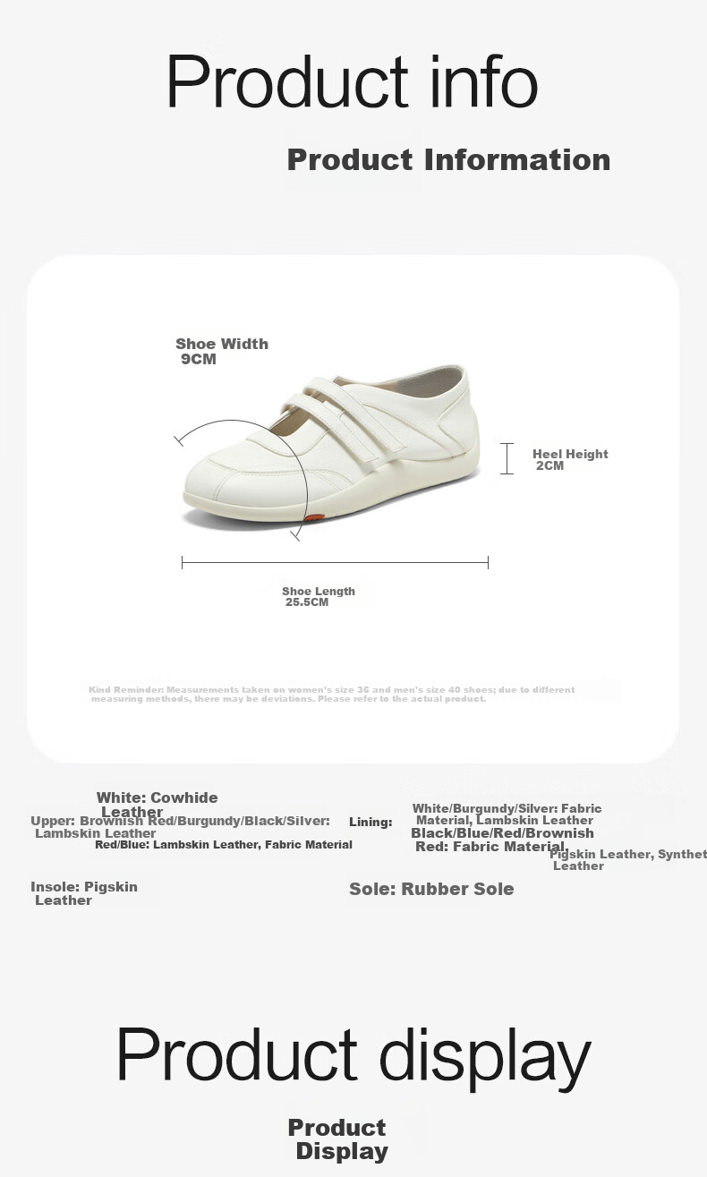 Bata Prince Qi Same Style Sheepskin Derby Shoes for Women Jenny Soft Leather Couple Thin Sole 44