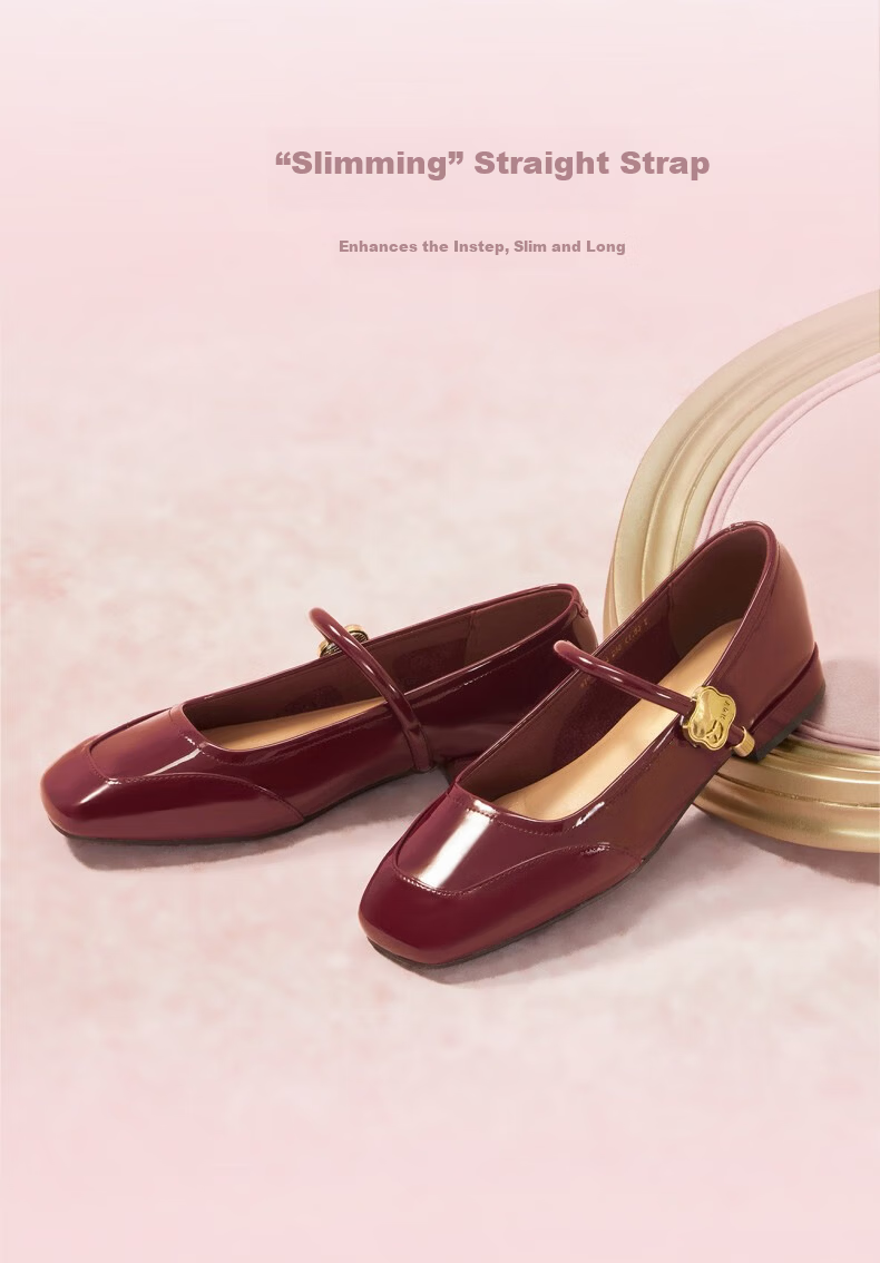 Red Dragonfly Mary Jane Shoes Women Summer French Style Chunky Heel Pumps WTB15382 Red (Mid Heel) Size 39 5
