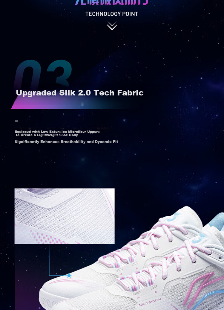 LI-NING Badminton Shoes Flying on the Ground 3PRO Artist Unisex Professional Competition Training Shock Absorption Non-Slip Sports Shoes 3
