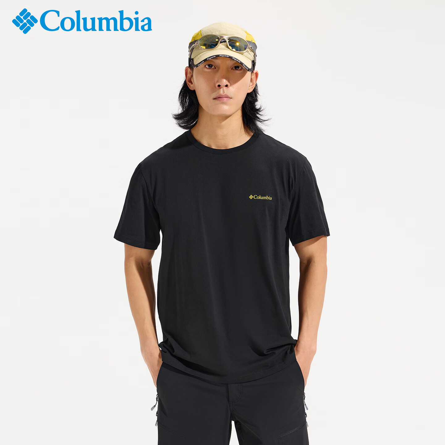 Columbia Men's T-Shirt 26 Spring Summer Urban Outdoor Breathable Crew Neck Short Sleeve AE3130 011 L