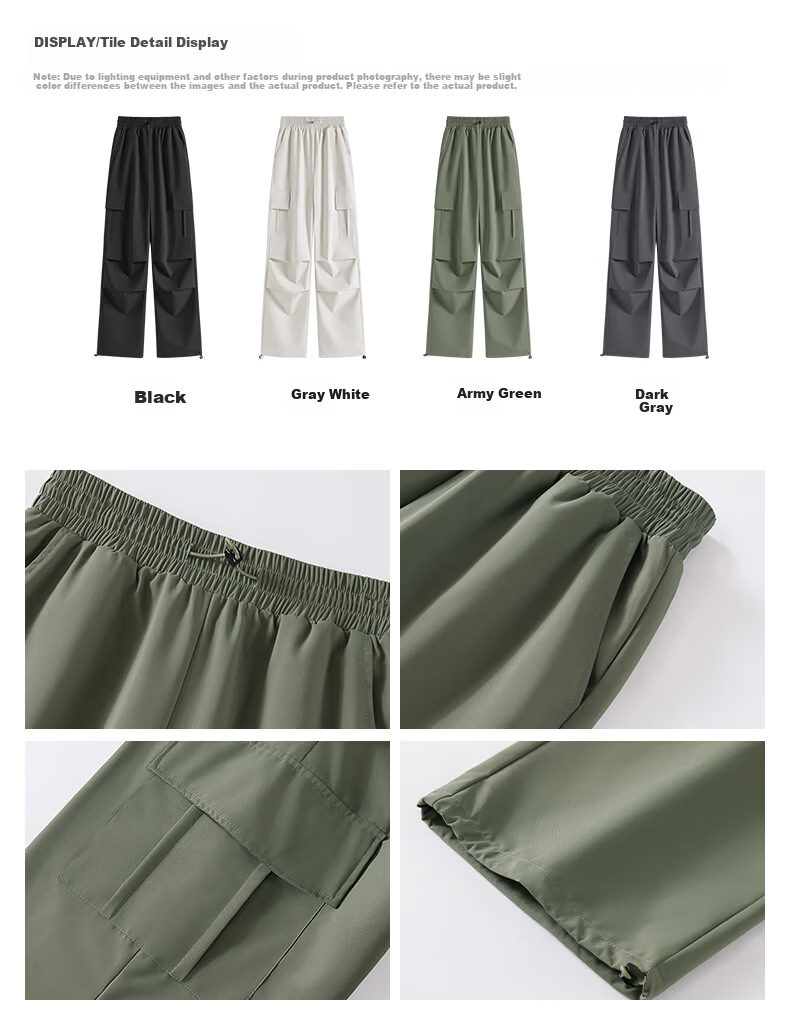 TonLion Women's Summer Workwear Pants New Cool-Touch Straight-Leg Jogger Convertible Elastic Slim Fit Sports Trousers 18
