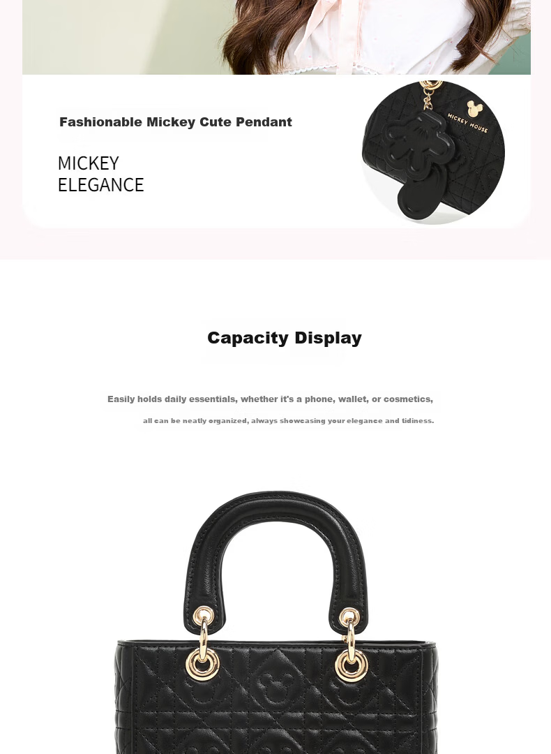 Disney 2026 New Women's Luxury Small Handbag Birthday Gift for Women's Day March 8 5
