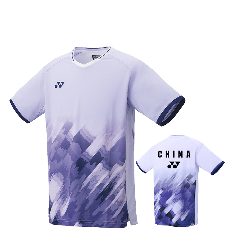 YONEX Badminton Competition Quick-Dry Breathable Sports T-Shirt Men's 10581 White - National Team Style M