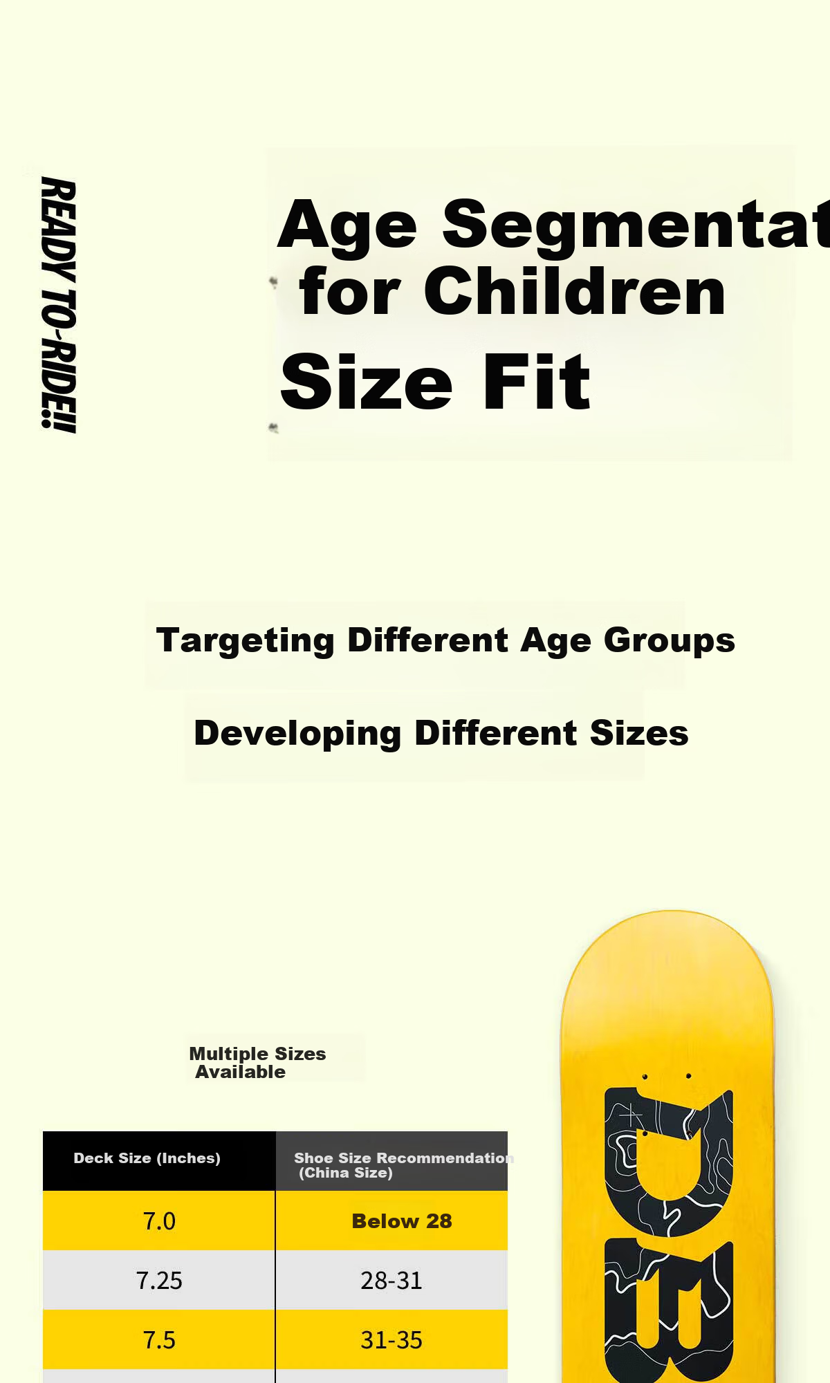 DBH Kids Skateboard Professional Board 6-12 Years Old Beginners Unisex Double Kick Four Wheels 7.5 All-Purpose Wheel Set Apple Meow 12