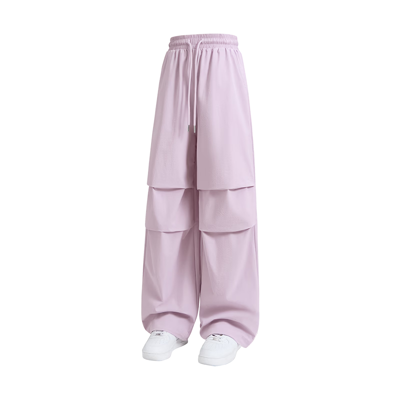 MINISO Women's Work Pants 2026 Spring Summer Lightweight High Waist Slim Wide Leg Cargo Pants Petite Sports Hiking Trousers