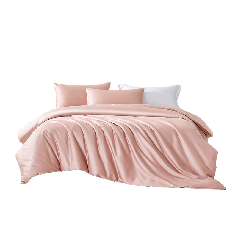 BEYOND Home Textiles, 60-Count Long-Staple Cotton Pure Cotton Duvet Cover, Single Piece Set, Simple Style (Coral Pink), 220*240cm