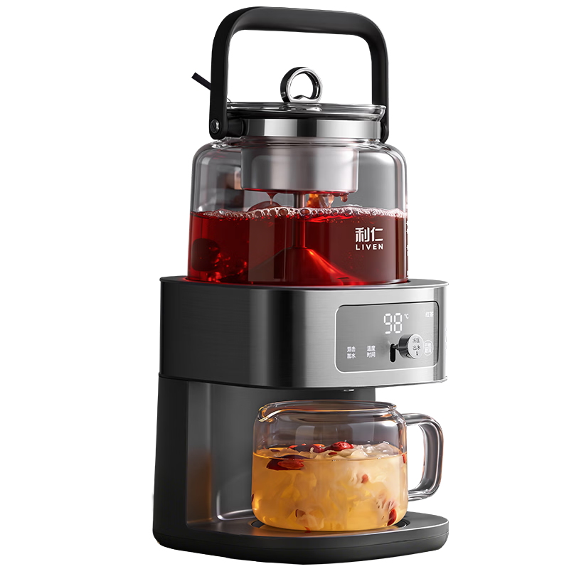Liren Smart Fully Automatic Water Supply Tea Brewer Tea Extractor Steaming Spray Constant Temperature Tea Steamer Health Pot 2026 Tea Bar Machine LR-CCJ1828【Price Guarantee 618】