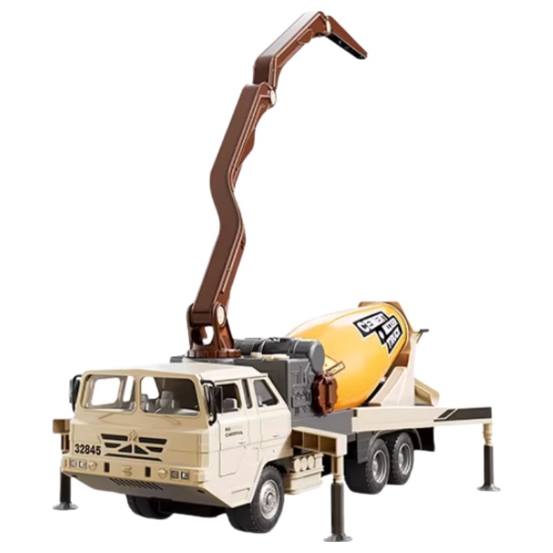 Mabao Twin Children's Day Birthday Cement Pump Truck Toy Large Concrete Mixer Engineering Vehicle for Boys Age 3-6