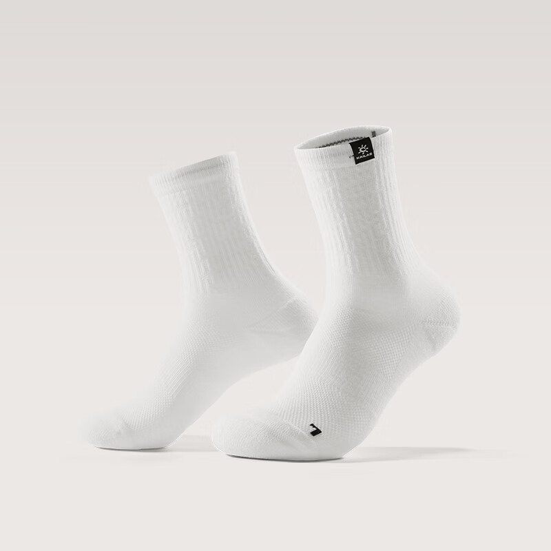KAILAS Kailas Unisex Mid-Cut Sports Socks (2 Pairs) KH2602005 Black/White S
