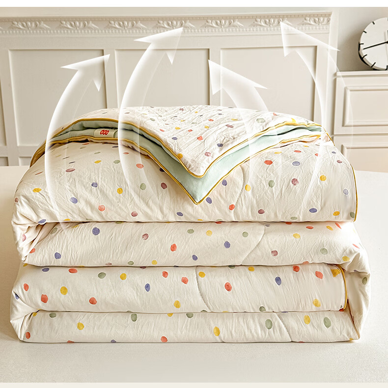 Hongdou Class A Soybean Summer Quilt Air Conditioning Quilt Core Student Dormitory Summer Cooling Quilt Single Thin Quilt 2*2.3m Cute 12