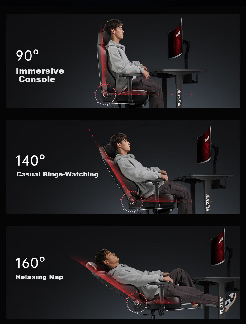 Aofeng C3Pro Black Gold Gaming Chair 1st Store Collaboration Ergonomic Gaming Chair Computer Chair Office Chair Ergonomic Chair 17