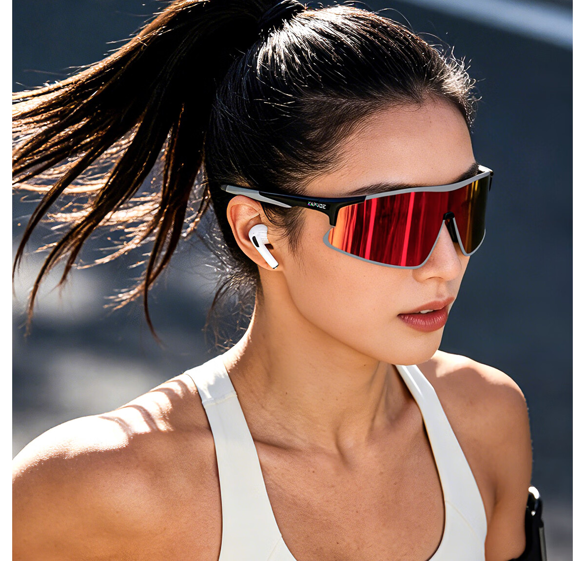 KAPVOE Windchase Running Glasses Marathon Photochromic Professional Outdoor Windproof Goggles Unisex Sunglasses 23