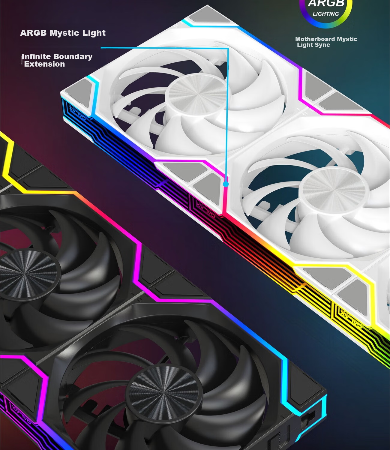 GALAX Aurora Block A125 12CM Case Fan Single Black Forward Direction (True Block Fan/ARGB/PWM/High Air Pressure/High Airflow) 4