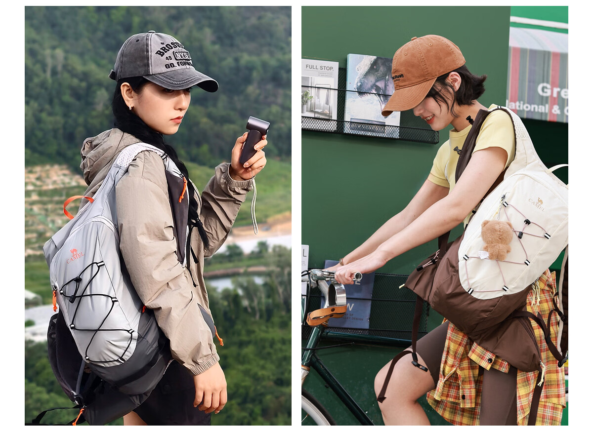 CAMEL Purple Vest Lightweight Travel Backpack Outdoor Hiking Cycling Mountaineering Bag 575C628004A 7